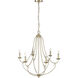 Eisley 6 Light 28.5 inch Modern Gold Chandelier Ceiling Light